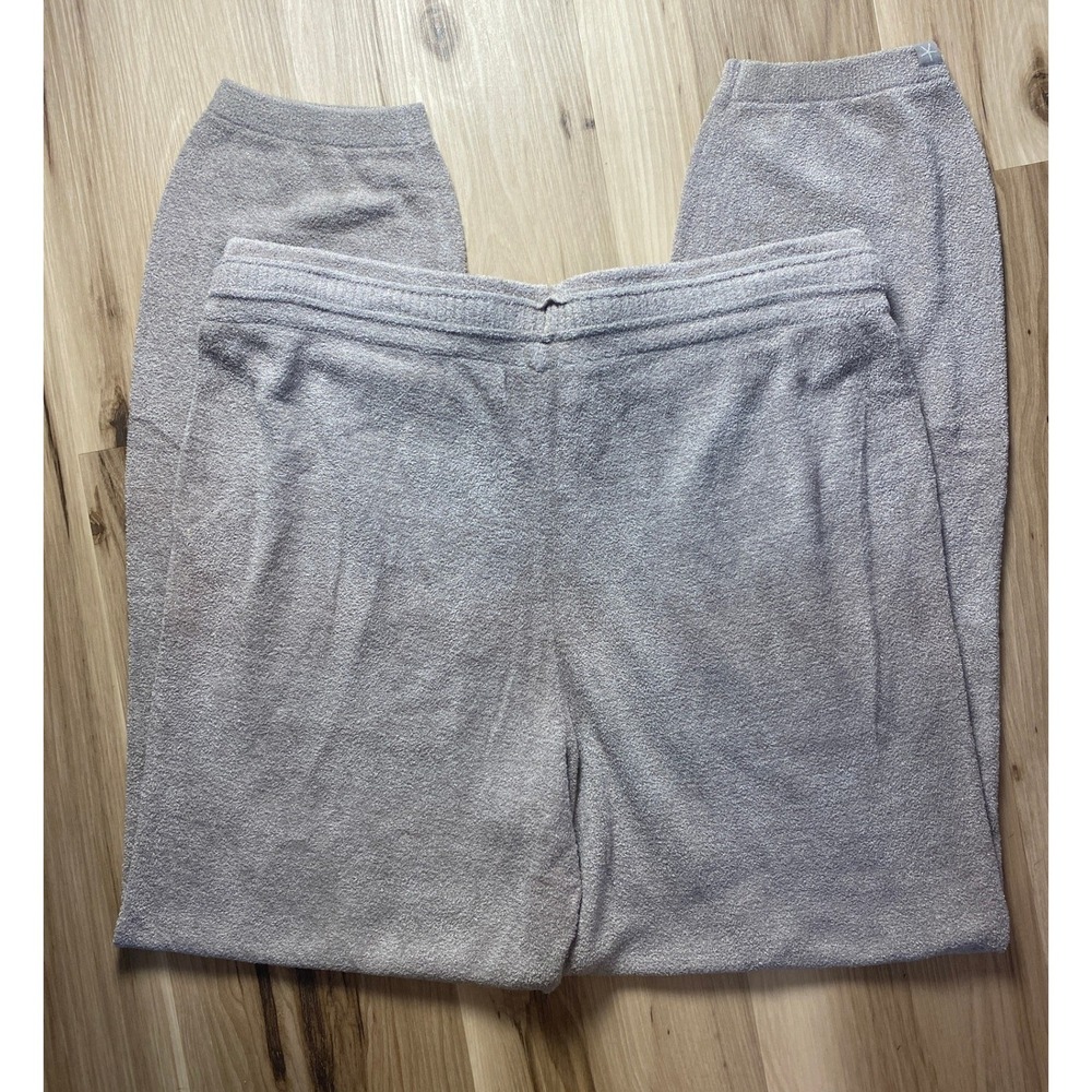 Barefoot Dreams CozyChic Ultra Lite Ribbed Tunnel Jogger Beach Rock Large NEW - Picture 2 of 7